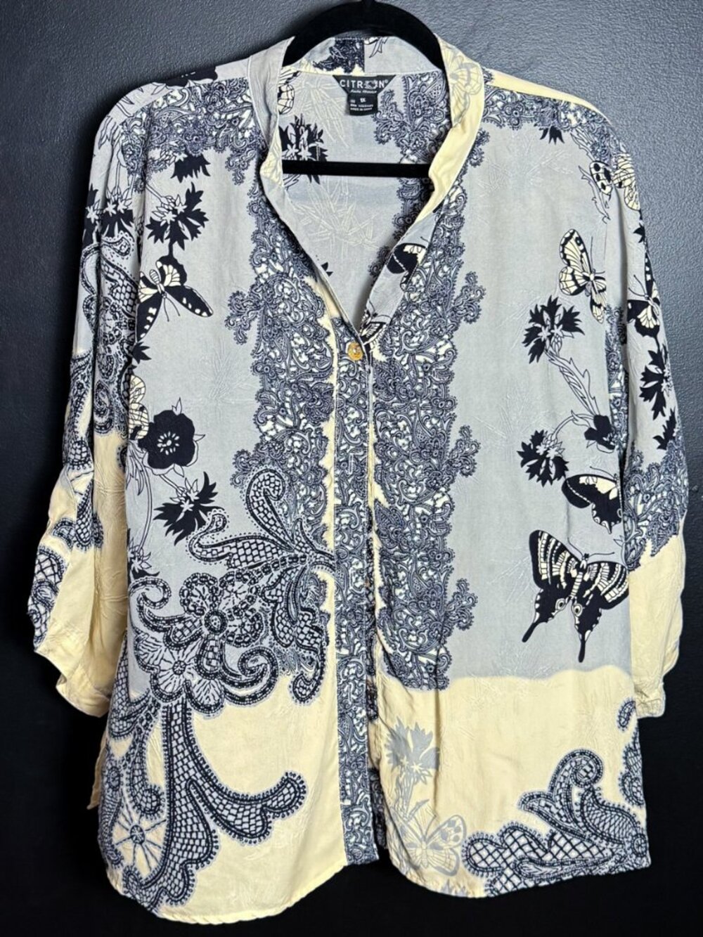 100% Silk Butterfly Blouse